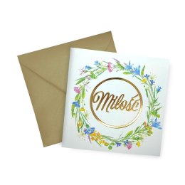 Kartka składana kw KARNET KW Slub Kwiaty 3D Henry (5907465663274)