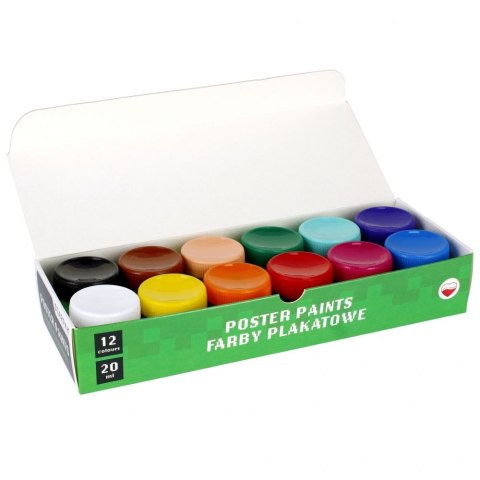 Farby plakatowe Pixel kolor: mix 20ml 12 kolor. Starpak (521495)