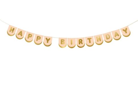 Girlanda Happy Birthday Konie, 13 x 150 cm Partydeco (GRL111)