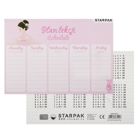Plan lekcji Balerina Starpak (536138)