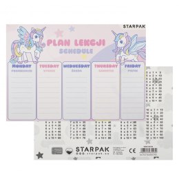 Plan lekcji unicorn Starpak (536139)