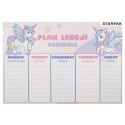 Plan lekcji unicorn Starpak (536139)