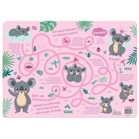 Podkład na biurko Koala mix PVC PCW Derform (PLAKOA10)