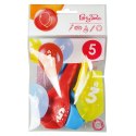 Balon gumowy z nadrukiem cyferki - 5 (3 szt.) mix 280mm Arpex (KB1948-5-9944)