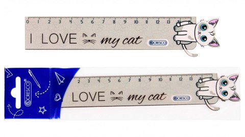 Linijka plastik BRYTYJCZYK 15 cm 15cm Cresco (224112)