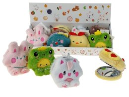 Lusterko w pluszowym etui 8x4cm Adar (601604)