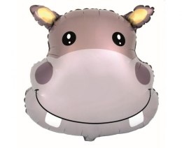 Balon foliowy Hipopotam (głowa), pakowany 24cal Godan (B901873)