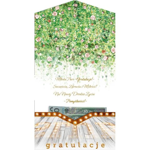 Kartka składana kw KARNET KW KOPERTA SLUB NAPIS BOHO Henry (5905701482955)