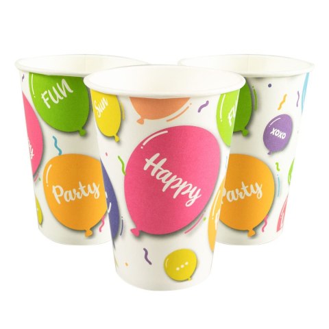 Kubek jednorazowy Happy Balloons! papier 200ml Arpex (DC5860)