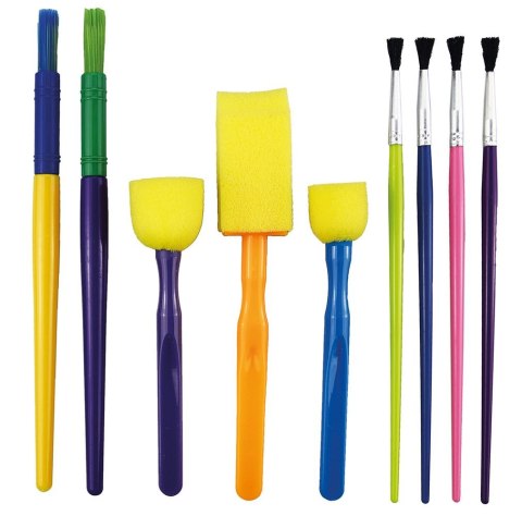 Pędzel plastikowy uchwyt Flamingo (SR-B19)