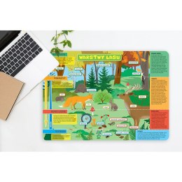 Podkład na biurko WARSTWY LASU I ŁĄKA mix PVC PCW Henry (5905701481262)