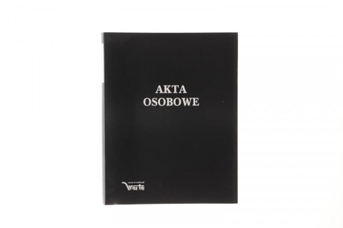 Teczka do akt osobowych zadrukowana ABCDE A4 czarny Warta (021824-339-047)