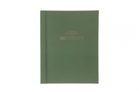 Teczka do akt osobowych ABCDE sztywny grzbiet A4 zielony karton Warta (339-101)