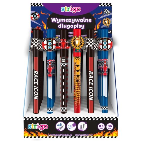 Długopis wymazywalny wymazywalny Wy scigi 5902315577510 wkład niebieski 0,5mm Strigo (SSC188)