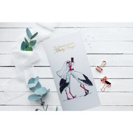 Kartka składana DL KARNET DL Slub BOCIANY Henry (5907465661867)