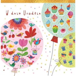 Kartka składana kw KARNET KW BALONY PATTERN Henry (5907465662772)