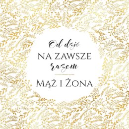 Kartka składana kw KARNET KWDU¯Y SLUB HS ZŁOTY Henry (5907465665278)