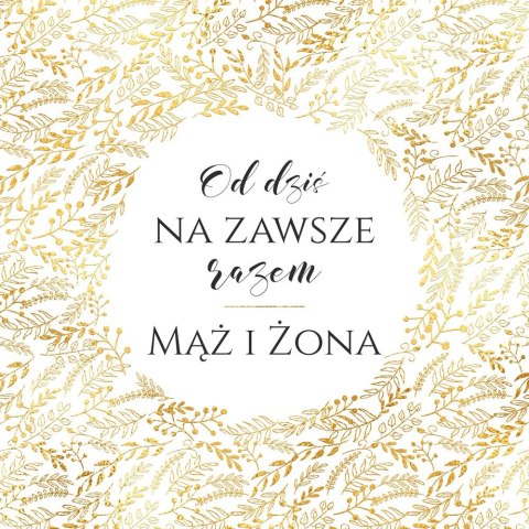 Kartka składana kw KARNET KWDU¯Y SLUB HS ZŁOTY Henry (5907465665278)