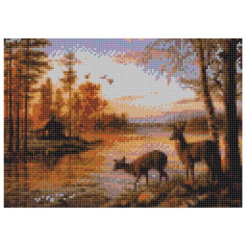 Zestaw kreatywny Diamentowa mozaika 30x40cm Jeleń Flamingo Line (TMR12040)