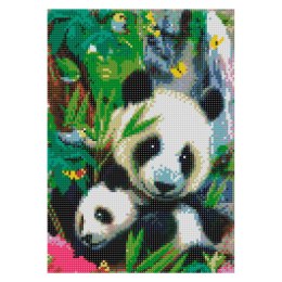 Zestaw kreatywny Diamentowa mozaika 30x40cm Panda Flamingo Line (TGC75484)
