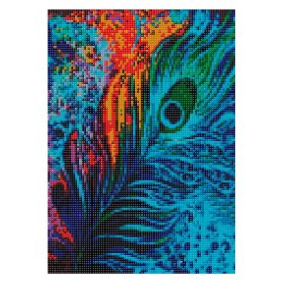 Zestaw kreatywny Diamentowa mozaika 30x40cm Pawie pióro Flamingo Line (TE1376-02)