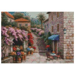 Zestaw kreatywny Diamentowa mozaika 30x40cm Pejzaż Flamingo Line (TSGK82573)