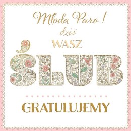 Kartka składana kw KARNET KWDU¯Y SLUB HS PATTERN Henry (5907465665001)