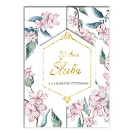 Kartka składana A5 Karnet A5 SLUB ROZ JABŁON Henry (5907465665094)