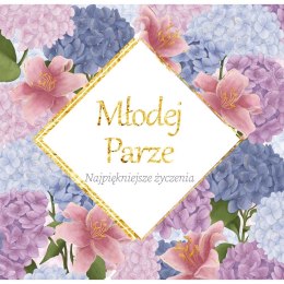 Kartka składana kw Karnet KW DUżY SLUB HS HORTENSJE Henry (5907465665223)