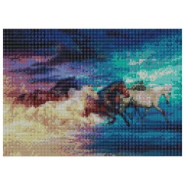 Zestaw kreatywny Diamentowa mozaika 30x40cm Konie 9 Flamingo Line (TMR12013)