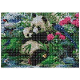 Zestaw kreatywny Diamentowa mozaika 30x40cm Panda 1 Flamingo Line (TGD72661)