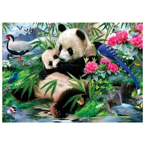 Zestaw kreatywny Diamentowa mozaika 30x40cm Panda 1 Flamingo Line (TGD72661)