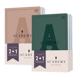 Zeszyt ACADEMY Hybryda A5/60# 2+1 gratis A5 60k. 90g krata Interdruk (5902277355997)