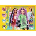 Puzzle Trefl Barbie 4w1 Wesoły świat Barbie 4w1 el. (34626)