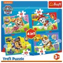 Puzzle Paw Patrol Biegnące Pieski 4w1 el. Trefl (34628)