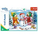 Puzzle Rodzina Treflików Zimowe zabawy Treflików 30 el. Trefl (18300)