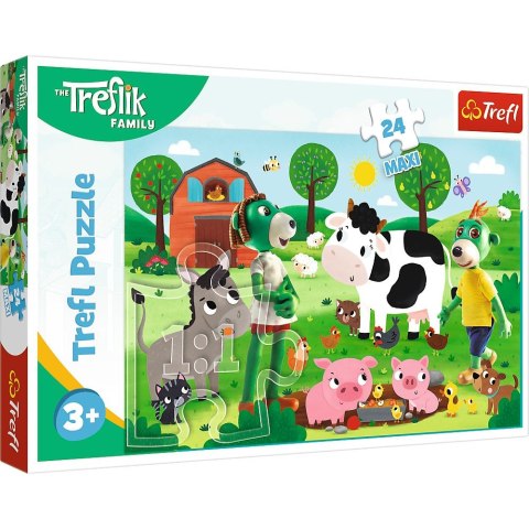 Puzzle Rodzina Treflików Zimowy czas z Treflikami 24 el. Trefl (14360)