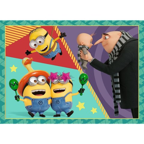 Puzzle Zwariowane Minionki 4w1 el. Trefl (34648)