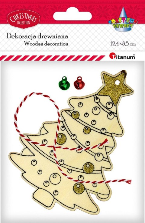 Ozdoba drewniana Craft-Fun Series Zawieszka choinka Titanum (HB-040)