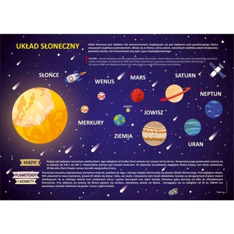 Podkład na biurko układ słoneczny mix PVC PCW Henry (5907465662505)