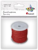 Sznurek Craft-Fun Series papierowy 10m Titanum (24BR0201-15（czerwony))