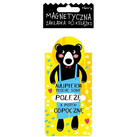 Zakładka do książki magnetyczna NW MISIEK POLEŻE Henry (5907465661003)