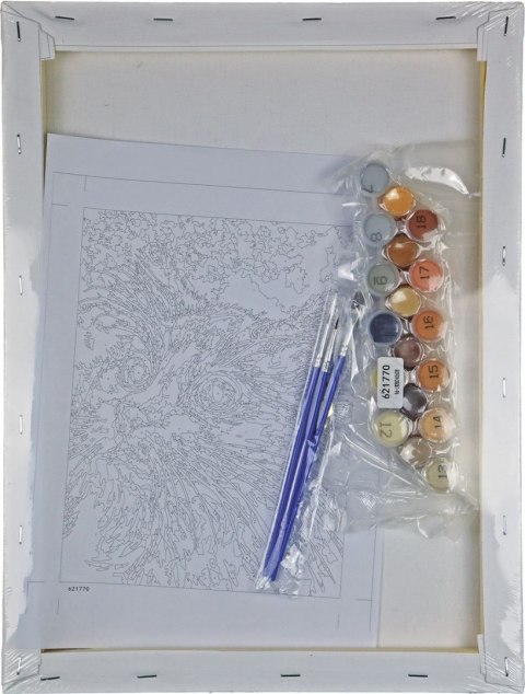 Zestaw kreatywny Malowanie po numerach 30x40cm Kot 1 Flamingo Line (FC222)