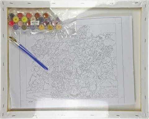 Zestaw kreatywny Malowanie po numerach 40x50cm Bukiet Flamingo Line (FSY222)