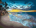 Zestaw kreatywny Malowanie po numerach 40x50cm Zachód słońca nad morzem 1 Flamingo Line (fsy60)