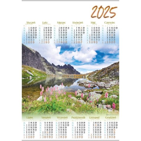 Kalendarz ścienny GÓRY plakatowy 607mm x 880mm Lucrum (PL04)