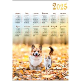 Kalendarz ścienny PRZYJACIELE plakatowy 607mm x 880mm Lucrum (PL11)