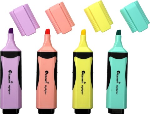 Zakreślacz wkład 4 kolory 1-5mm Titanum (T01060491)