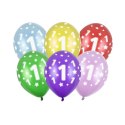 Balon gumowy 1st Birthday, Metallic Mix mix 300mm Partydeco (SB14M-001-000)