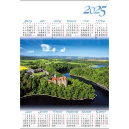 Kalendarz ścienny RZEKA plakatowy 607mm x 880mm Lucrum (PL05)